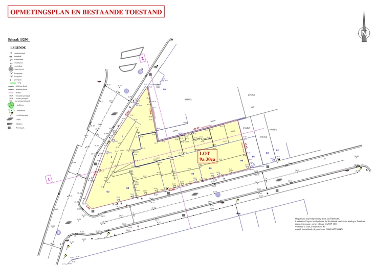 Opmetingen van bestaande toestand